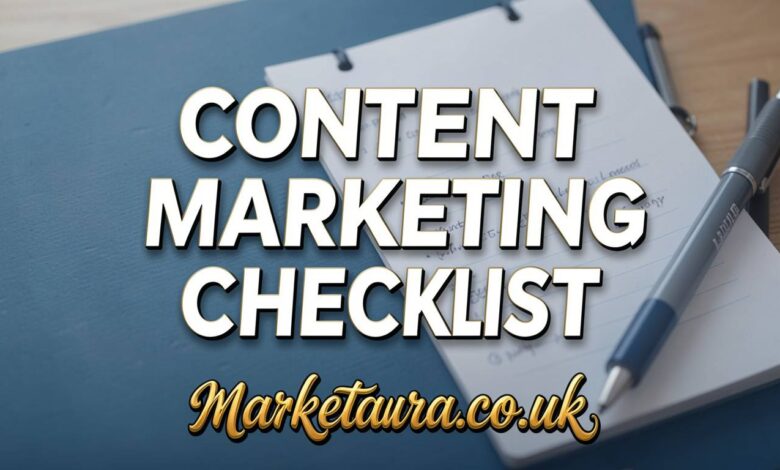 content marketing checklist